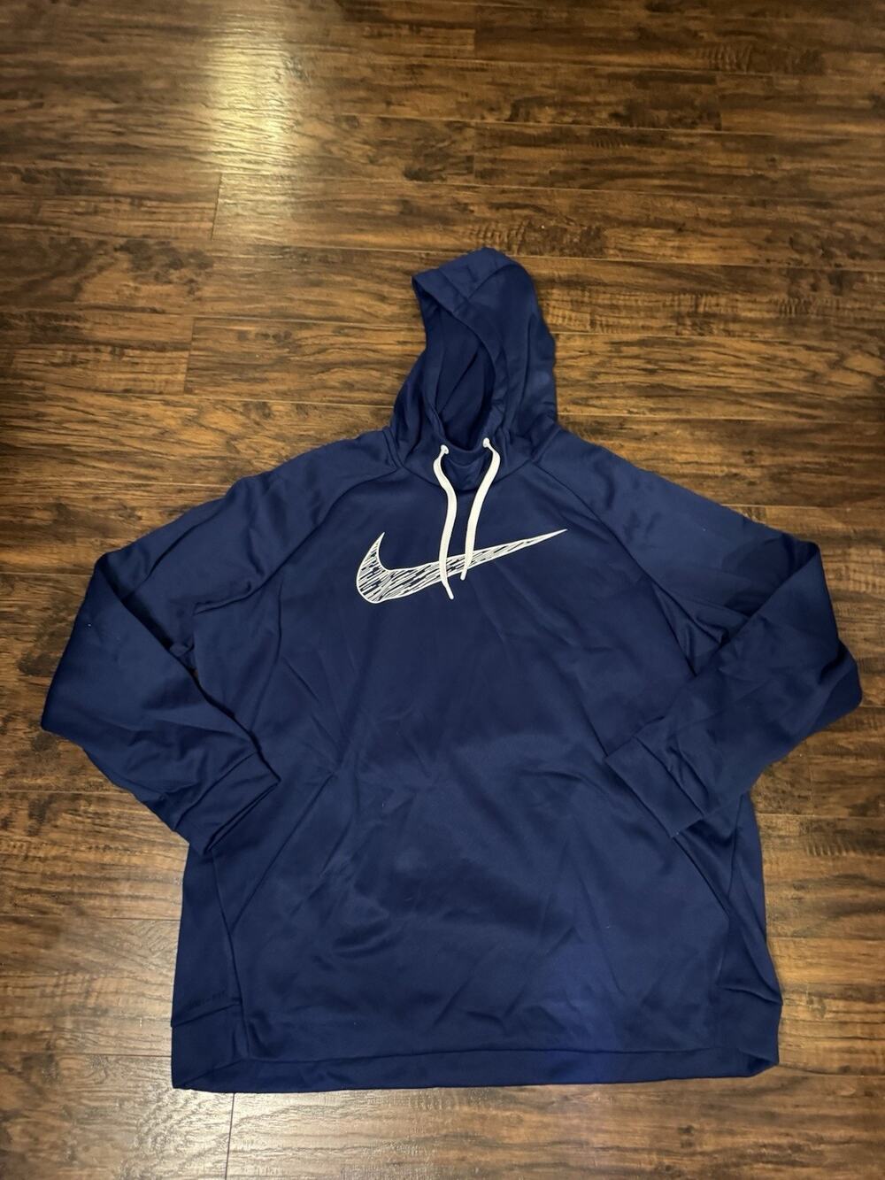 Nike Dri-FIT Moisture Wicking Hooded Pullover Hoodie Blue Men's Size XXL